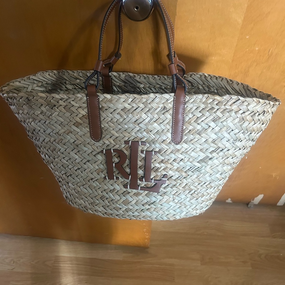 Ralph Lauren “Lauren”  Woven Tote Bag